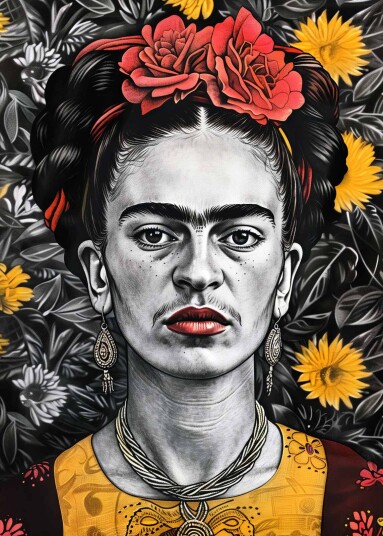 Plakat Frida Kahlo Portrett