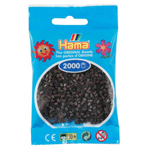 Hama Mini Perler 501-12 Brun 2000 stk Hama Mini Perler 501-12 Brun 2000 stk