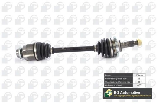 Bga Drivknute drivaksel BGA DS3605