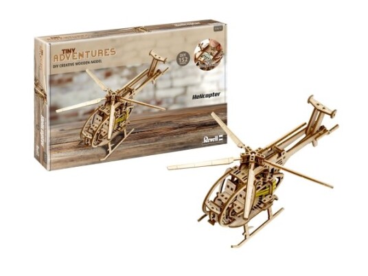 Revell Træ Tiny Adventures Helicopter Helikopter Byggesæt