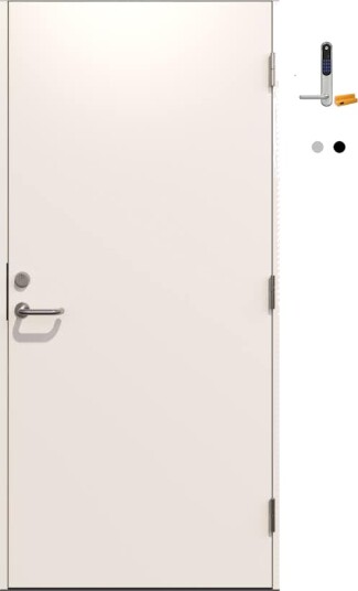 Ytterdør Gilje Standard med Yale Doorman Classic Home