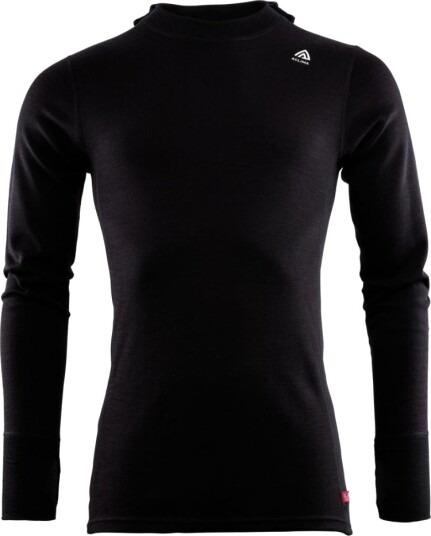 Aclima WarmWool hoodsweater M´s Herre, 123 Jet Black, L