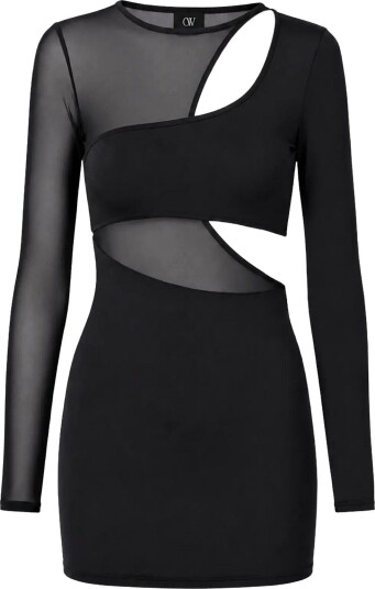 OW Collection Kari Mini Dress Black M OW Collection Kari Mini Dress Black M