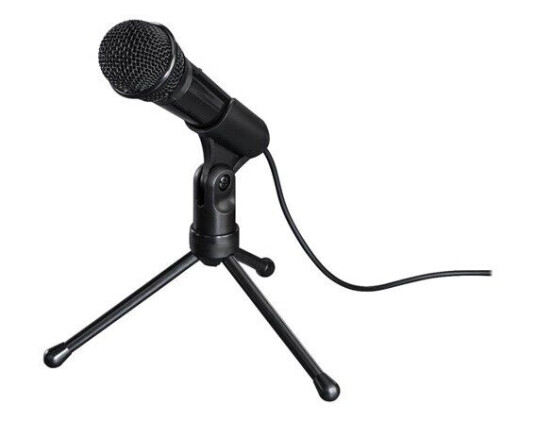 Hama MIC-P35 Unidirectional Bordmikrofon for Podcasting 3.5mm Svart