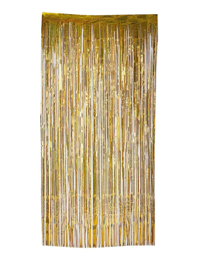 Joker Door Curtain Holographic Gold 92 X 240 Cm Gold 92X240CM Joker Door Curtain Holographic Gold 92 X 240 Cm Gold 92X240CM