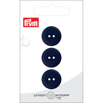 Prym flat plastknapp marineblå 18 mm 3 stk Prym flat plastknapp marineblå 18 mm 3 stk