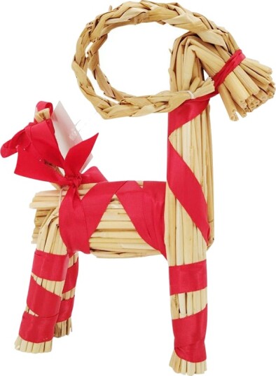 Seasons JULEBUKK MED RØD SLØYFE 22 CM