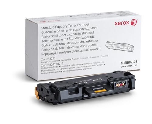 Xerox Ekte B205 / B210 / B215 Svart Tonerkassett Med Standardkapasitet (1500 Sider) - 106r04346 Xerox Ekte B205 / B210 / B215 Svart Tonerkassett Med Standardkapasitet (1500 Sider) - 106r04346