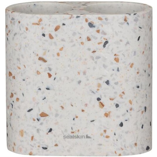 Sealskin Blend dobbel tannbørsteholder Terrazzo Sealskin Blend dobbel tannbørsteholder Terrazzo