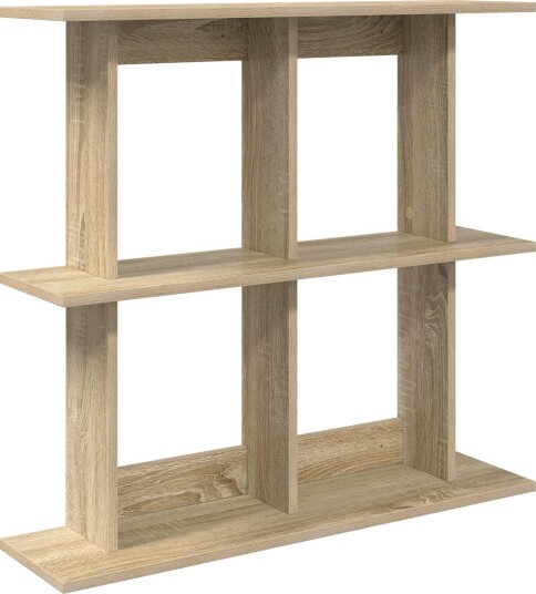 vidaXL Vegghylle Veggmontert Sonoma eik 100 x 20 x 75 cm