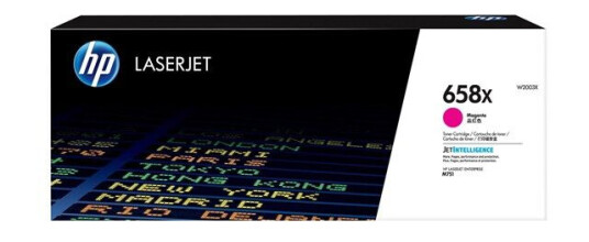 HP 658X / W2003X High Capacity Mangenta Toner - Laser toner Rød