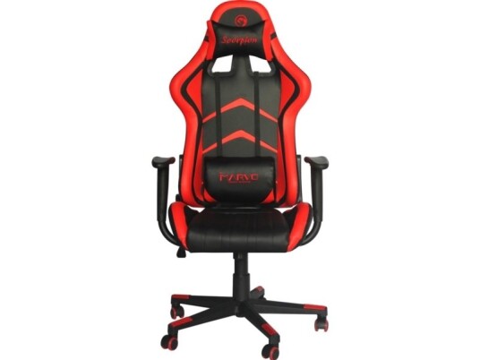 Marvo Scaun Gaming Ch-106 Gaming-Stol 150 Kg Maske Sete Mesh Ryggstø Universell Sort Rød