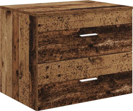  Vegghengt baderomsskap Gammelt tre 62,5 x 44,5 x 50 cm