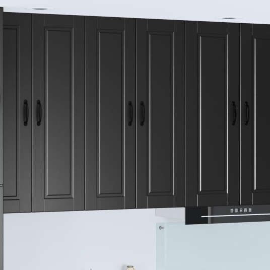  Kjøkkenskap med hylle Svart 60 x 31 x 100 cm Konstruert tre