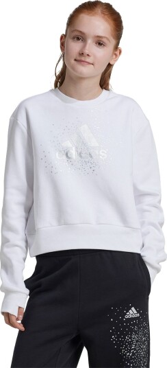 adidas Glam Ice G Sweatshirt Barn Hvit 164