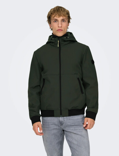 ONLY & SONS Onsbowie Softshell Bomber Noos Green XL