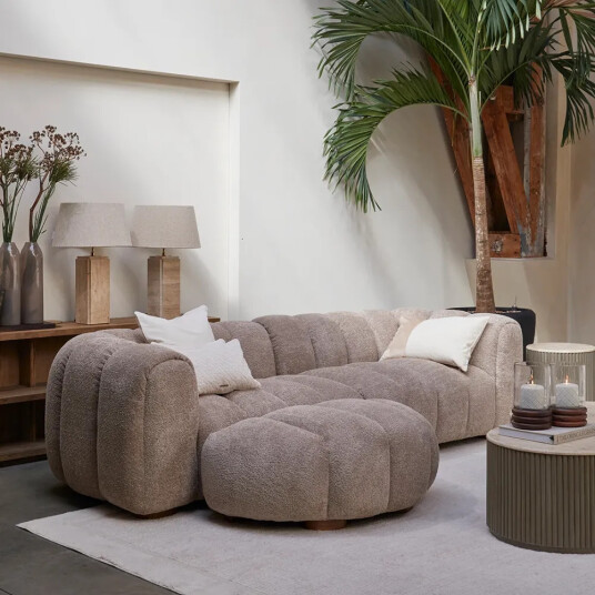 Riviera Maison Vicenza 3 seters sofa natural