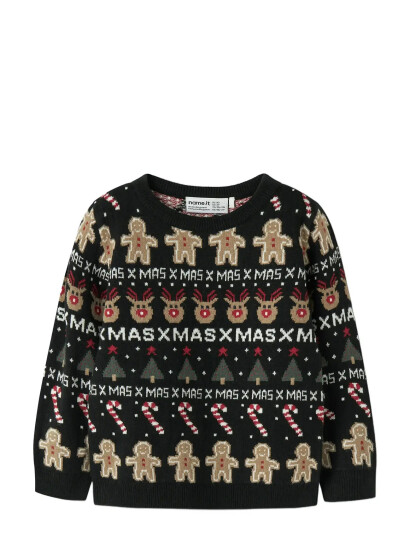 name it Nmmrasko Ls Knit Box Black 104