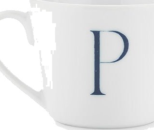 Porsgrunds Porselænsfabrik Bokstavkrus Krus 30cl P