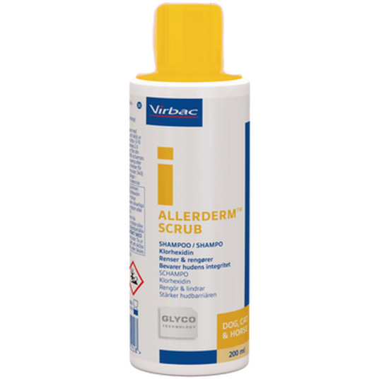 Virbac Allerderm Skrubbesjampo 200 ml Hund Helse Og Pels Pelspleie Hundesjampo Virbac