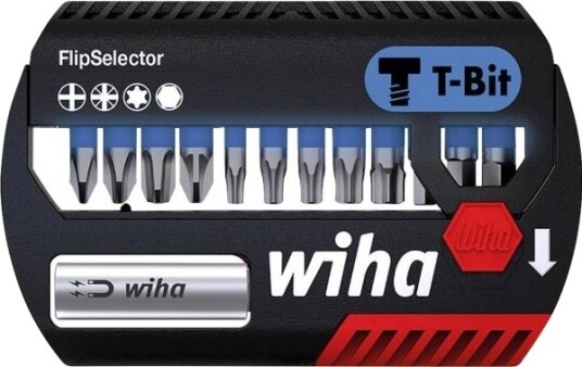 Wiha 41826 Bitssett 13 Deler Kryss Spor Phillips, Unbrako, Torx Plus
