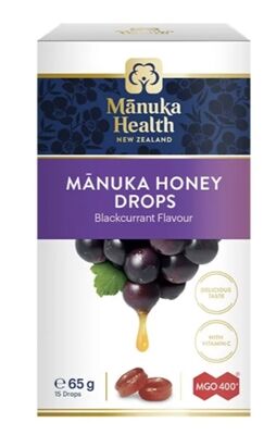 Manuka Honey Drops Solbær 65g