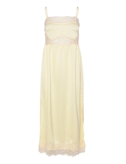 Faithfull The Brand Morris Midi Dress Yellow M Faithfull The Brand Morris Midi Dress Yellow M