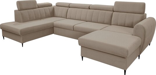 Hoffman Sofa med Divan og Sjeselong 4 seter   Beige