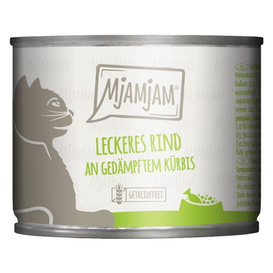 Mjamjam 6 X 200 G Deilig Biff Med Dampet Gresskar Mjamjam 6 X 200 G Deilig Biff Med Dampet Gresskar