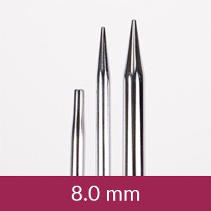 Drops Pro Classic Utskiftbare Rundpinner Messing 12cm 8,00mm / 4.5in U Drops Pro Classic Utskiftbare Rundpinner Messing 12cm 8,00mm / 4.5in U