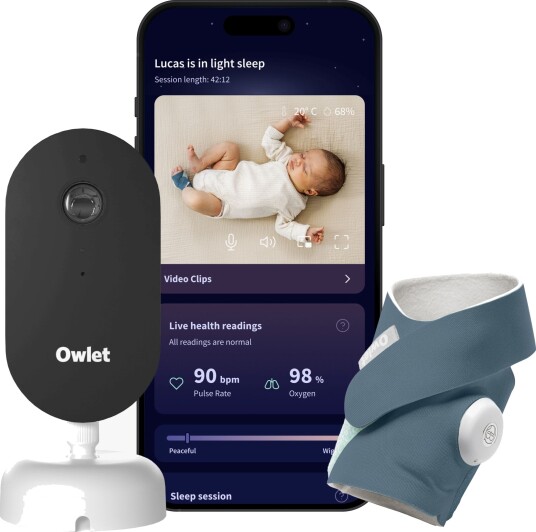 Owlet Dream Duo All-in-One Smart Babycall System 3rd Gen Bedtime Blue