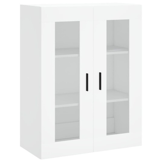 vidaXL Highboard hvit 69,5x34x180 cm konstruert tre 8720845476472