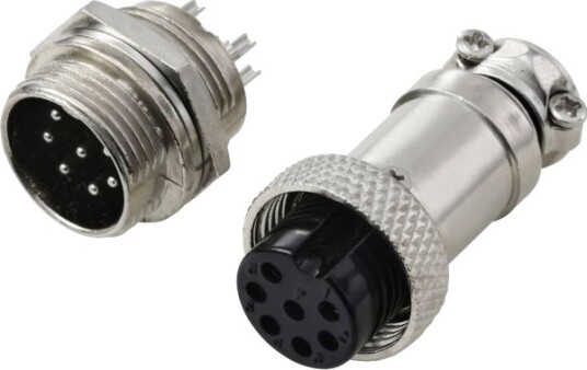 Tru Components Tc 13895652 Rundstiftkontakt Bøsningskontakt Samlet Antall Poler 7 Serie Rundstiftforbindelse Gx16 2 Stk