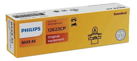 Philips pære B8,4D Light Blue Bax 10 pakning