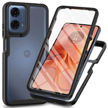 Motorola Moto E14/G24/G04/G04s 360 Beskyttelse Deksel Svart/Klar