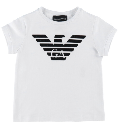 Giorgio Armani Emporio Armani T skjorte Hvit m. Svart Emporio Armani 4 år 104 T skjorte
