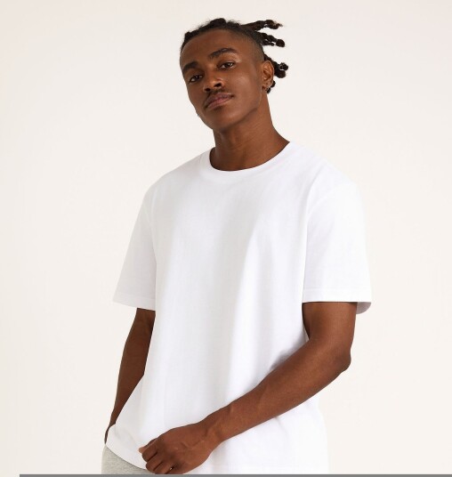 Organic Basics True Heavy Boxy Fit Tee White M Organic Basics True Heavy Boxy Fit Tee White M