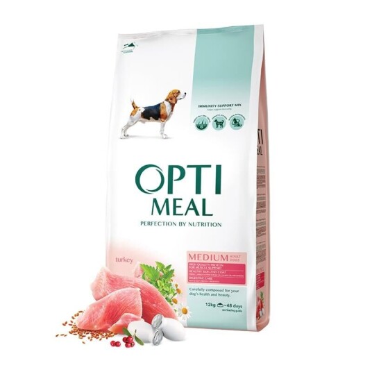 Optimeal Tørrfôr til hund 20 kg med kalkun og fordøyelsespleie for voksne og eldre mellomstore raser Optimeal Tørrfôr til hund 20 kg med kalkun og fordøyelsespleie for voksne og eldre mellomstore raser