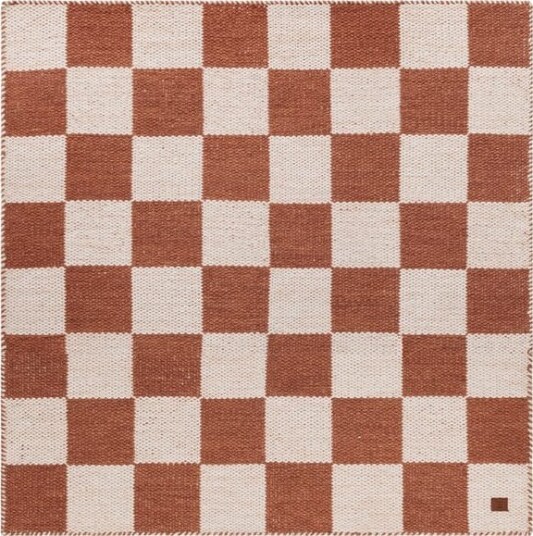 Ullteppe Chessie Kvadrat - 300x300 cm, Terrakotta