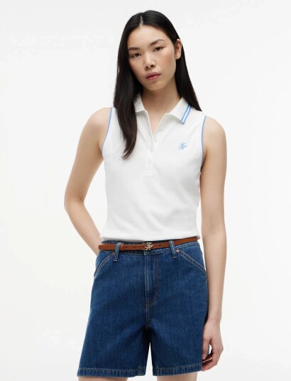 Tommy Hilfiger Swimshop Cotton Polo Ss Cream M Tommy Hilfiger Swimshop Cotton Polo Ss Cream M