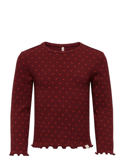 Kids Only Kmgtrinny Life Aop Ls O Nck Top Jrs Noos Burgundy 110 Kids Only Kmgtrinny Life Aop Ls O Nck Top Jrs Noos Burgundy 110