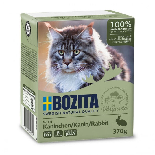 Bozita Kattemat Biter i Gelé med Kanin 370 g