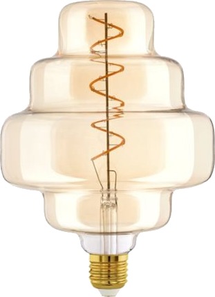 Eglo E27 Led Or150 Dekorasjonslampe Ravfarget Med Spiral Og Varmt Hvitt Lys Eglo E27 Led Or150 Dekorasjonslampe Ravfarget Med Spiral Og Varmt Hvitt Lys