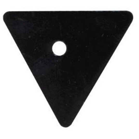 KALESJEHJERTE TREKANT MED 6 MM HULL SVART KALESJEHJERTE TREKANT MED 6 MM HULL SVART