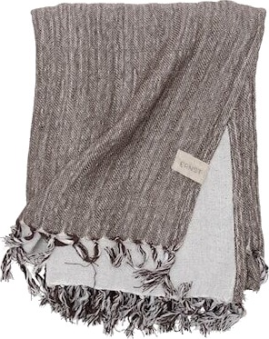 Ernst Form Pledd 170 x 130 cm, brun/Beige