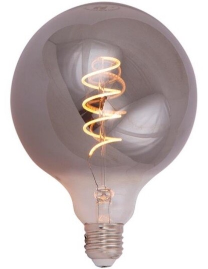 Scanlight LED Globe spiral Ø125mm 4W E27 tonet glass dimbar