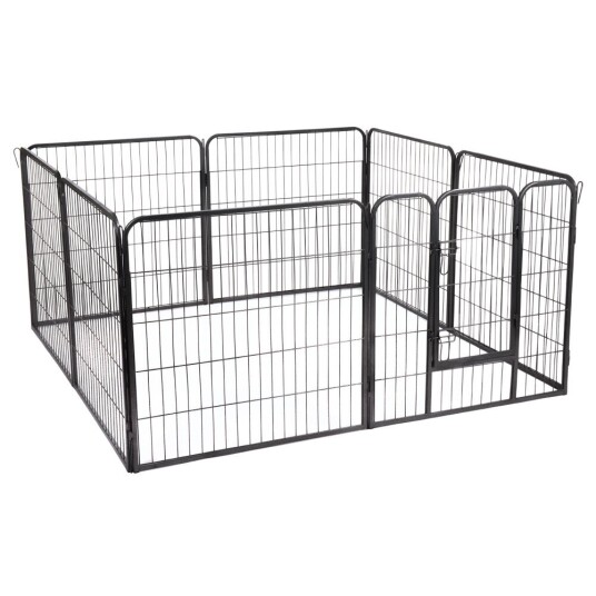 Zooplus Exclusive Luftegård Av Metall For Valper 8 Elementer À B 80 cm X H 80 cm