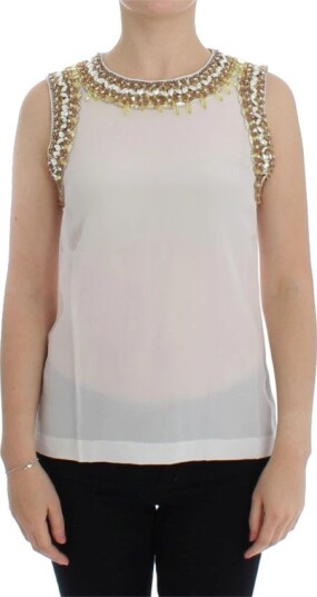 Dolce & Gabbana Dame Topper Hvit S,