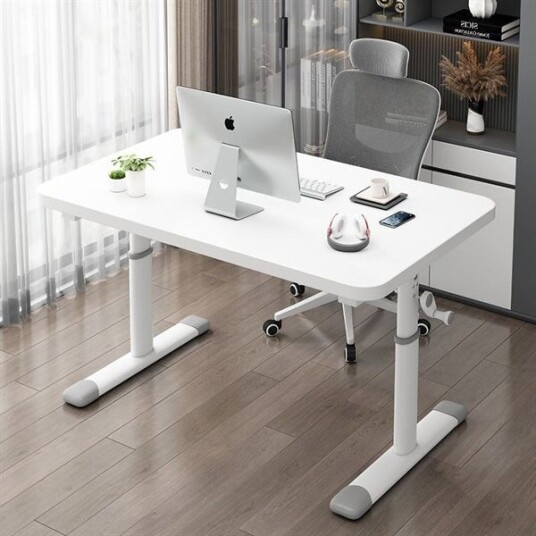 Ergonomisk Hevog Senkbart Skrivebord 100x60 cm – Justerbar Høyde 63 90 cm Hvitt Ergonomisk Hevog Senkbart Skrivebord 100x60 cm – Justerbar Høyde 63 90 cm Hvitt