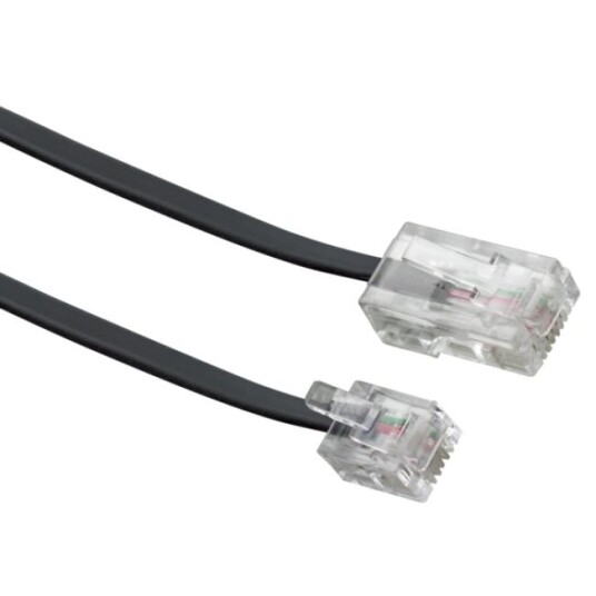 SCHWAIGER Modem-Kabel RJ11 6P2C -> RJ45 8P2C 3m schwarz SCHWAIGER Modem-Kabel RJ11 6P2C -> RJ45 8P2C 3m schwarz